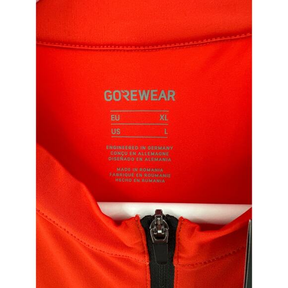 GOREWEAR Men's Lab Red Fireball Spinshift Jersey Size L - Picture 12 of 14